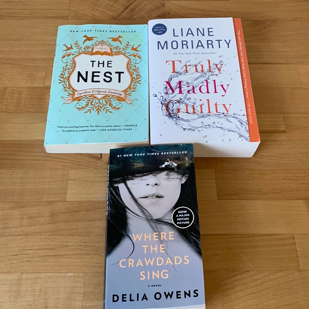 BOOK BUNDLE - The Nest, Truly Madly Deeply, Where the Crawdads Sing